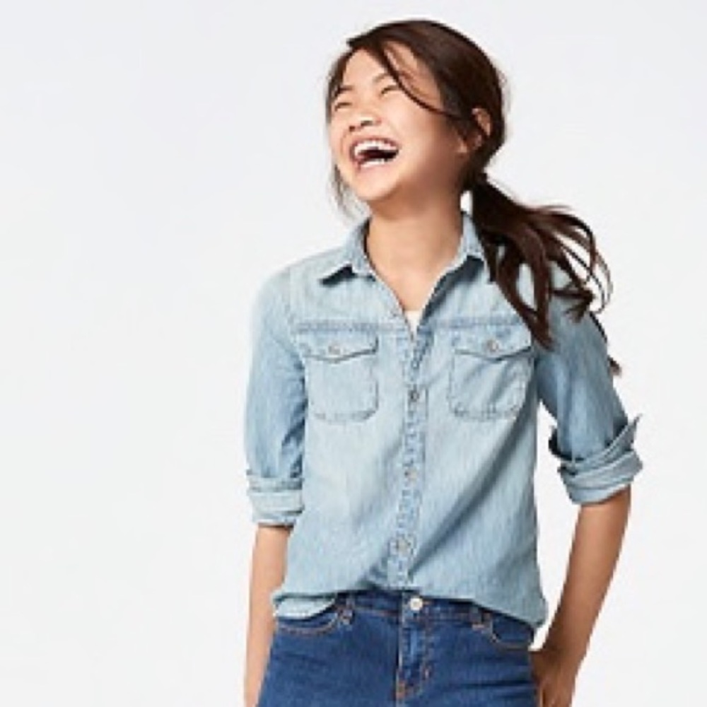 NWT Gap studded denim shirt XXL (14/16)